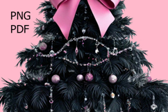 Black Christmas tree Supermodel on fashion runway Sublimate Product Image 3