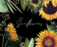 Watercolor sunflower png clipart. Product Image 4
