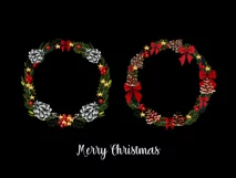 Christmas wreaths clipart. Sublimation designs Product Image 4
