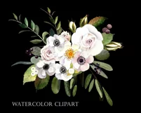 Watercolor flower clipart. Flower sublimation PNG Product Image 2