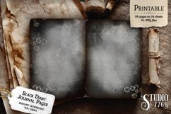 Black Diary Junk Journal Pages Product Image 2