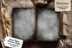 Black Diary Junk Journal Pages Product Image 3