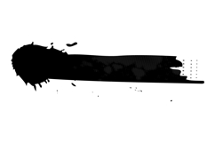 Black dirty brush stroke ink texture element graphic Product Image 1