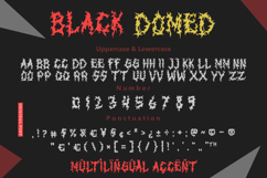 Black Domed Brutal Black Metal Display Font Product Image 10