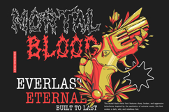 Black Domed Brutal Black Metal Display Font Product Image 4