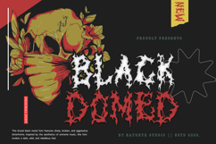 Black Domed Brutal Black Metal Display Font Product Image 1