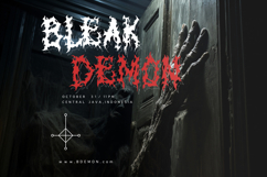 Black Domed Brutal Black Metal Display Font Product Image 6