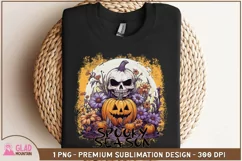 Spooky Season Skull Pumpkin png, Halloween Spooky Season png Product Image 5