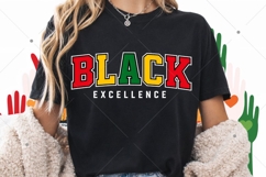 Black Excellence Tee Design, African American Pride PNG Product Image 3