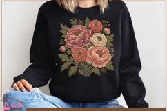 Vintage Faux Embroidered Floral Bouquet Product Image 5