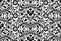 Black floral ornament seamless pattern Product Image 2