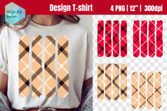 Brush Stroke Plaid Sublimation T-shirt PNG Product Image 1