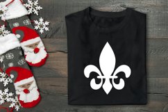 Black folded T-Shirt mockup Christmas decoration PSD smart object