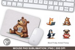 Black Friday Animal Frenzy Mouse Pad Product Image 1