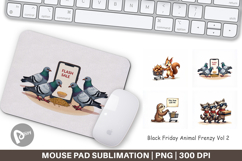 Black Friday Animal Frenzy Mouse Pad Product Image 1