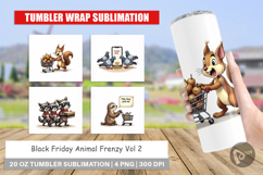 Black Friday Animal Frenzy Tumbler Product Image 1