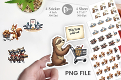 Black Friday Animal Frenzy Sticker Product Image 1