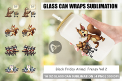 Black Friday Animal Frenzy Glass Can Product Image 1