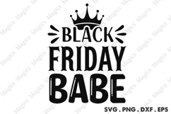 Black Friday Babe SVG, Black Friday SVG, Shopping Svg Product Image 1