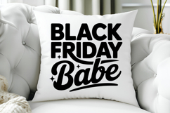 Black Friday Babe SVG, Black Friday SVG, Black Friday Shirt Product Image 5
