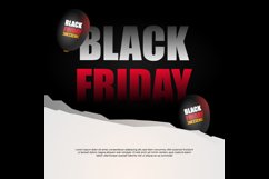 Black friday banner scrap template design Product Image 2