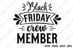 Black Friday Crew Member SVG, Black Friday SVG, Shopping Svg Product Image 1