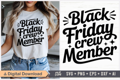 Black Friday Crew Member SVG, Black Friday SVG, Black Friday Product Image 1