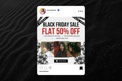Black Friday Flyer Canva Editable Post Template Product Image 3