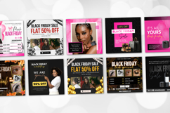 Black Friday Flyer Canva Editable Post Template Product Image 8