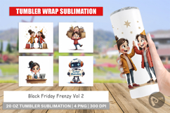 Black Friday Frenzy Tumbler Product Image 1