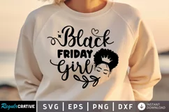 Black Friday Girl SVG, True Crime Queen SVG Design Product Image 1