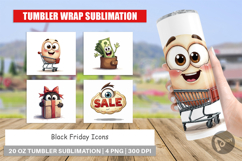 Black Friday Icons Tumbler Product Image 1