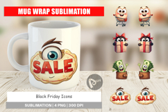 Black Friday Icons Mug Wrap Product Image 1