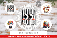 Black Friday Icons Wind Spinner Product Image 1