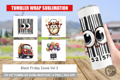 Black Friday Icons Tumbler Product Image 1