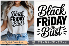 Black Friday Or Bust SVG, Black Friday SVG, Black Friday Product Image 1
