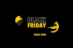 Black friday sale banner grunge ink vector Product Image 2