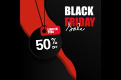 Black friday sale promotion banner template design Product Image 2