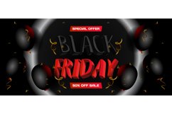 Black friday special sale template banner Product Image 1