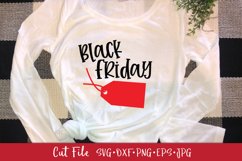 Black Friday Shopping Tag Shirt Design SVG DXF Cut File Product Image 1