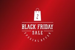 Black Friday vintage vector logo Product Image 1