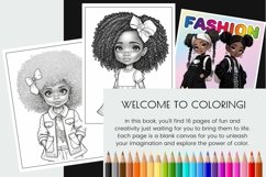 Black Girl Fashion Coloring Book Kids coloring pages 