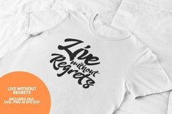 Live Without Regrets SVG Product Image 1