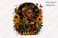 Black Girl Magic African American PNG Design for Women Product Image 1