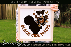 Black Girl SVG PNG EPS DXF Melanin SVG AFRO SVG Cut Files Product Image 11