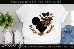 Black Girl SVG PNG EPS DXF Melanin SVG AFRO SVG Cut Files Product Image 3