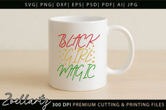 Black Girl Magic SVG PNG EPS DXF Juneteenth SVG Freedom Day Product Image 3