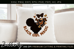Black Girl SVG PNG EPS DXF Melanin SVG AFRO SVG Cut Files Product Image 5