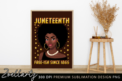Juneteenth Sublimation PNG Freedom Day Black Girl Magic PNG Product Image 2