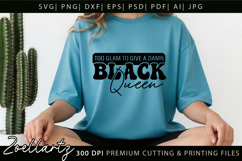 Black Queen SVG AFRO Girl Juneteenth Black History Month SVG Product Image 2